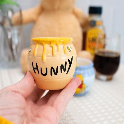 Disney Winnie the Pooh Hunny Pot Sculpted Ceramic Mini Mugs  Set of 2 Image 3