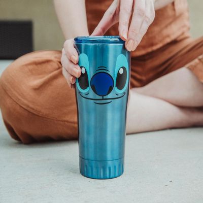 Disney's Lilo & Stitch Face Double-Walled Stainless Steel Tumbler  20 Ounces Image 2