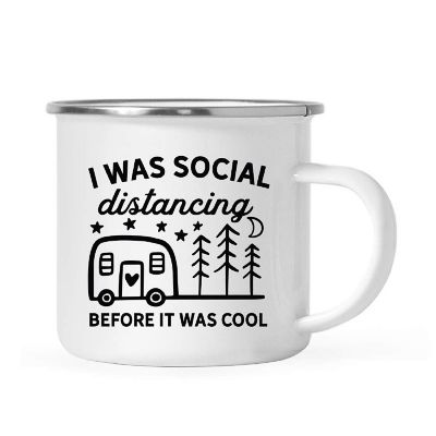 Distancing Before Cool 11oz Campfire Mug Image 1