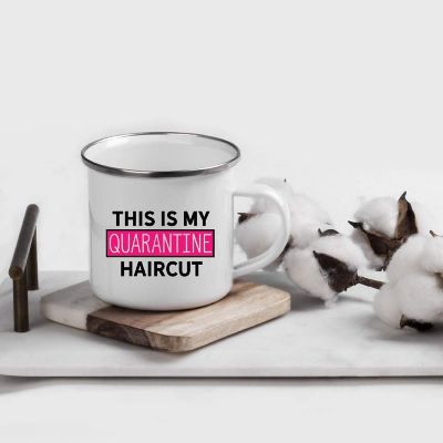 Distancing Haircut 11oz Campfire Mug Image 1