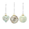 Distressed Blue Ornament (Set Of 6) 4.5"H, 5"H, 5"H Glass Image 1