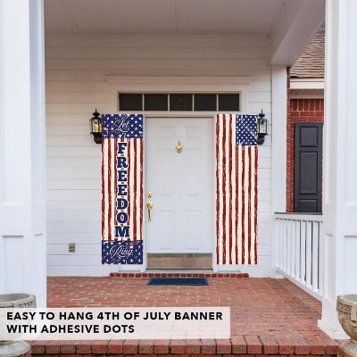 Distressed Flag Freedom Ring - 13 x 48 Inch Image 2