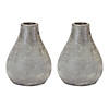 Distressed Vase (Set Of 2) 6"H Terra Cotta Image 1