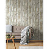 Distressed Wood Tan Peel & Stick Wallpaper Image 1