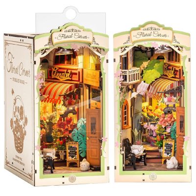 DIY 3D Book Nook Kit - Floral Corner 164pcs Image 1