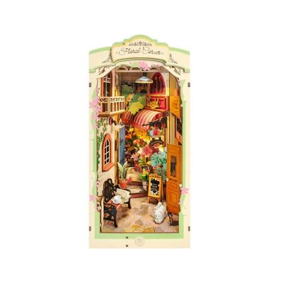 DIY 3D Book Nook Kit - Floral Corner 164pcs Image 1