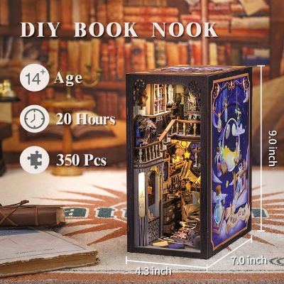 DIY 3D Book Nook Kit Nebula Common Room 350pcs Image 1