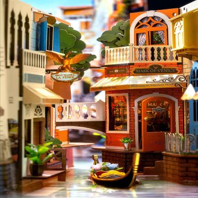 DIY 3D Book Nook Kit - Romantic Venice 110pcs Image 1