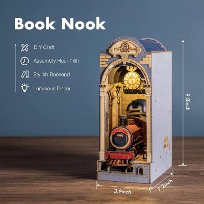 DIY 3D Book Nook Kit Time Travel 246pcs Image 1