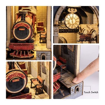DIY 3D Book Nook Kit Time Travel 246pcs Image 3