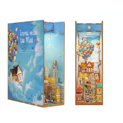 DIY 3D Book Nook Kit Travel with the Wind 143pcs Image 3