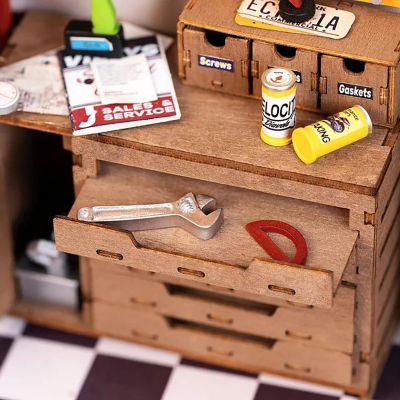 DIY 3D House Puzzle - Garage Workshop 157pcs Image 1