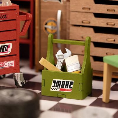 DIY 3D House Puzzle - Garage Workshop 157pcs Image 2