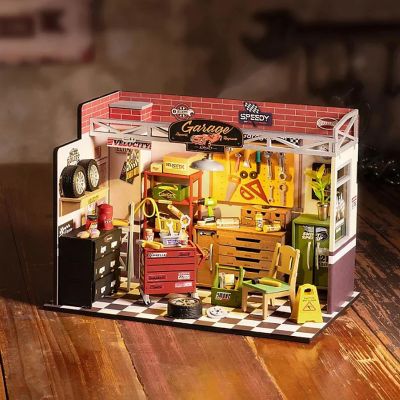 DIY 3D House Puzzle - Garage Workshop 157pcs Image 3