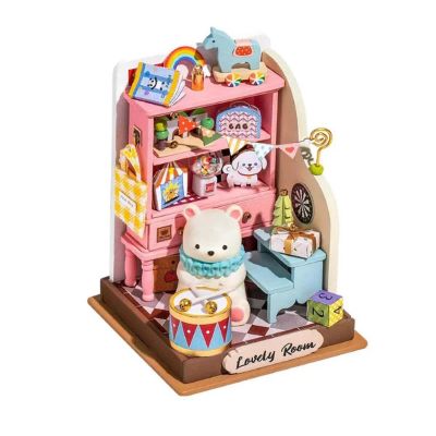 DIY 3D Miniature House Puzzle Childhood Toy House 68pcs Image 1