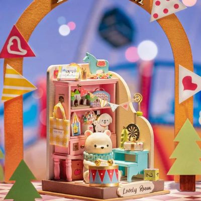 DIY 3D Miniature House Puzzle Childhood Toy House 68pcs Image 3