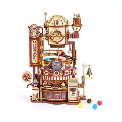 DIY 3D Moving Gears Puzzle Chocolate Factory 420pcs Image 1