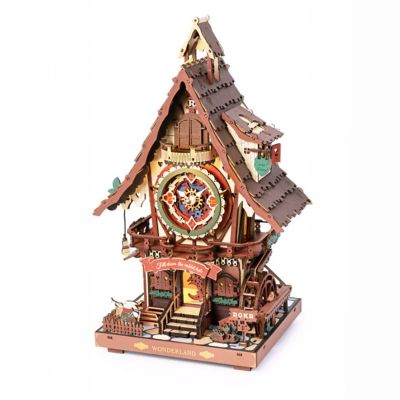DIY 3D Moving Gears Puzzle - Cuckoo Clock - 435pcs Image 1