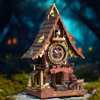 DIY 3D Moving Gears Puzzle - Cuckoo Clock - 435pcs Image 2