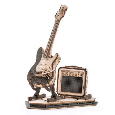 DIY 3D Puzzle Electric Guitar 140 pcs Image 1