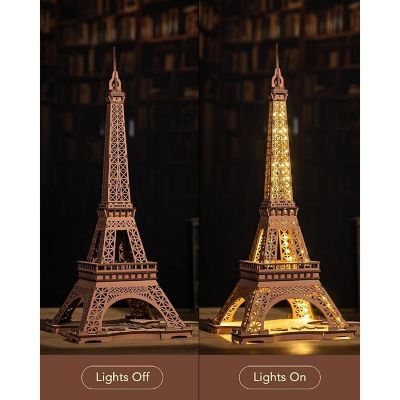 DIY 3D Puzzle Night of Eiffel Tower 164pcs Image 2