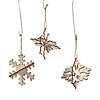 DIY 3D Unfinished Wood Snowflake Ornaments - Makes 12 Image 1