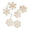 DIY 3D Unfinished Wood Snowflake Ornaments - Makes 12 Image 2