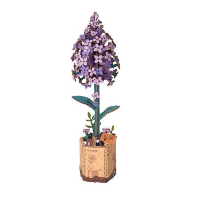 DIY 3D Wood Puzzle Lilac 154pcs Image 1