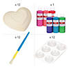 DIY Ceramic Heart Valentine Kit - Makes 12 Image 1