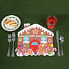 DIY Foam Gingerbread House Placemats - Makes 12 Image 1
