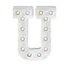 DIY Letter &amp;#8220;U&amp;#8221; Marquee Light-Up Kit - 4 Pc. Image 1