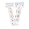 DIY Letter &amp;#8220;V&amp;#8221; Marquee Light-Up Kit - 4 Pc. Image 1