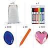 DIY Medium Canvas Drawstring Bag Kit - Makes 12 Image 1