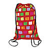 DIY Medium Colorful Canvas Drawstring Bags - 12 Pc. Image 1