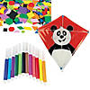 DIY Plastic Kite Craft Kit Assortment - Makes 12 Image 1