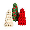 DIY Pom-Pom Christmas Tree Craft Kit Assortment - Makes 6 Image 1