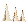DIY Unfinished Wood 3D Stand-Up Trees - 3 Pc. Image 1