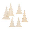 DIY Unfinished Wood 3D Stand-Up Trees - 3 Pc. Image 1
