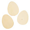 DIY Unfinished Wood Egg Cutouts - 12 Pc. Image 1