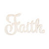 DIY Unfinished Wood Faith Word Cutout Image 1