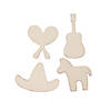 DIY Unfinished Wood Fiesta Shapes - 12 Pc. Image 1