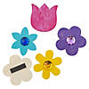 DIY Unfinished Wood Flowers with Magnets - 24 Pc. Image 1
