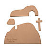 DIY Unfinished Wood He Is Risen Tomb Stand-Up Set - 4 Pc. Image 1