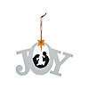 DIY Unfinished Wood Joy Nativity Christmas Ornaments - 12 Pc. Image 1