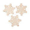 DIY Unfinished Wood Snowflakes - 35 Pc. Image 1