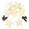 DIY Unfinished Wood Stars with Magnets - 24 Pc. Image 1