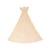 DIY Unfinished Wood Teepee Shape Image 1