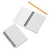 DIY White Canvas Spiral Notebooks - 12 Pc. Image 1