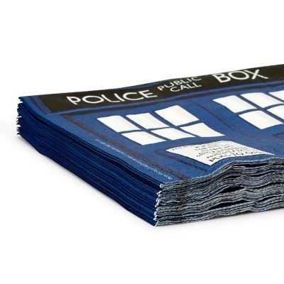 Doctor Who 6.5" TARDIS Paper Napkins, Set of 20 Image 1