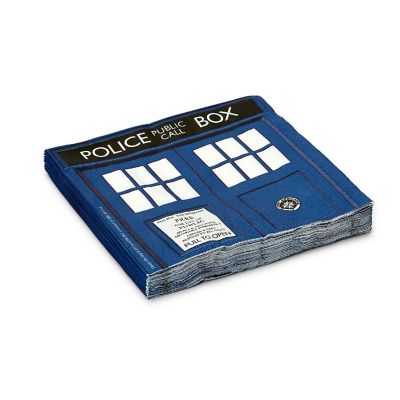 Doctor Who 6.5" TARDIS Paper Napkins, Set of 20 Image 3